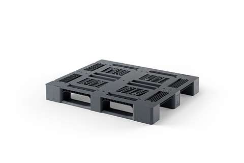 Palette Classic line - 1200x1000x150mm - ajourée - 3 semelles - bord 0mm - 2000 kg de capacité dyn.