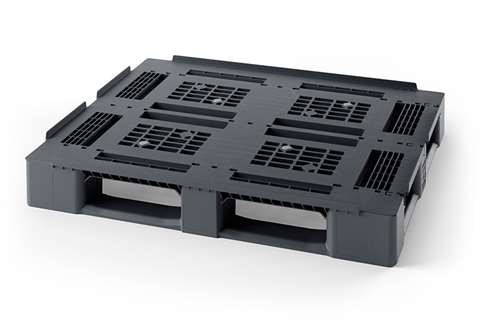 Pallet Classic line - 1200x1000x150mm - open deck - 3 skids - 22mm edge - 2000 kg dynamic capacity