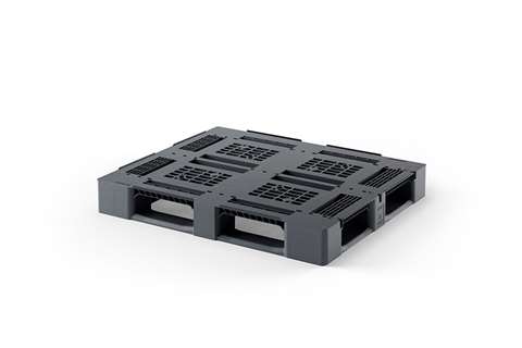 Palette Classic line - 1200x1000x150mm - ajourée - 5 semelles - bord 7mm - 2000 kg de capacité dyn.