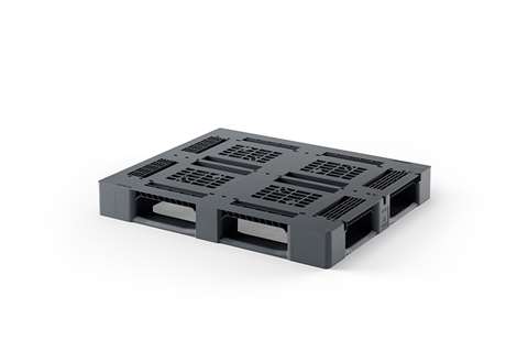 Palette Classic line - 1200x1000x150mm - ajourée - 5 semelles - bord 0mm - 2000 kg de capacité dyn.