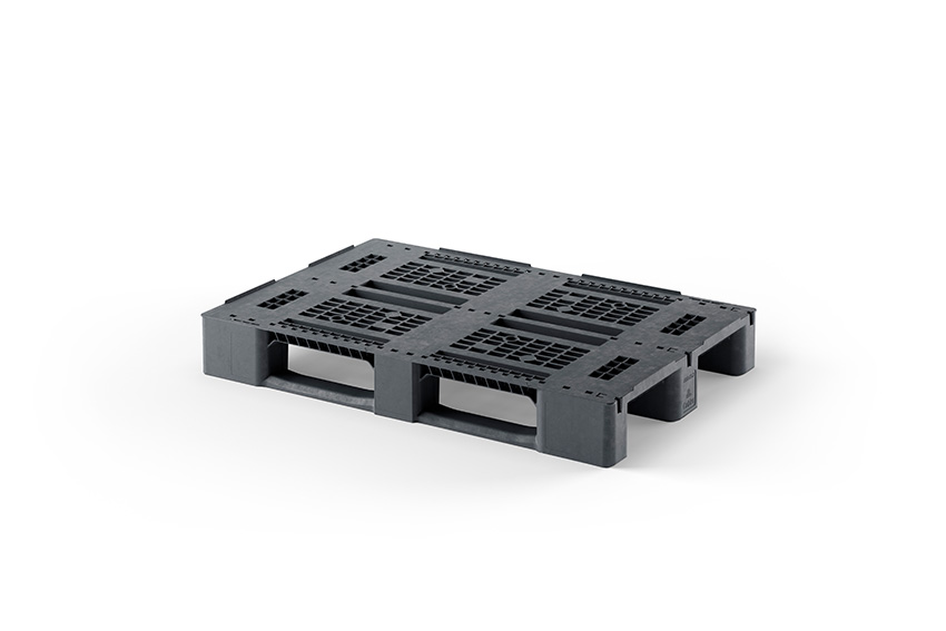 Classic pallet eu alt 1200x800x150mm - bord 7mm - plateau ajouré - 3 semelles 