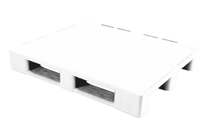 Palette hygiene - 1200x1000x160mm - 3 semelles - plateau fermé  