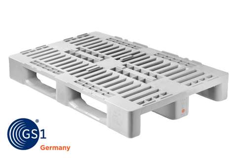 Hygiene pallet h1 gs1 - 1200x800x160mm - 3 gesloten sleeplatten