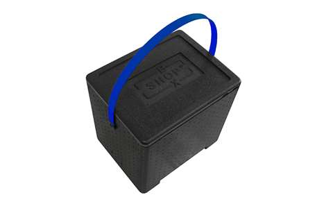 Polibox boxshop avec couvercle noir - 415x320xh320mm