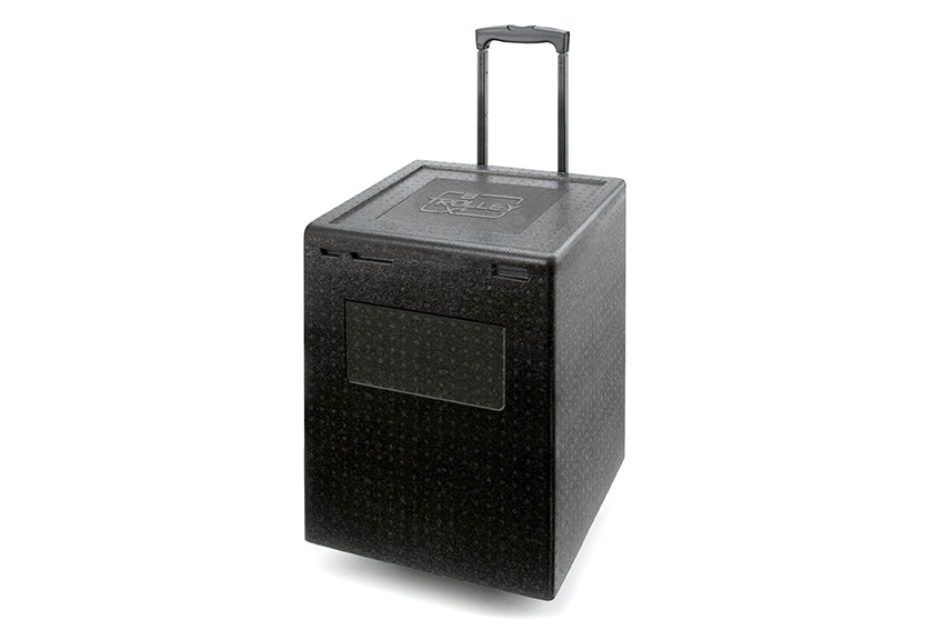 Conteneur isotherme Trolley Box 60l - 420x420x600mm - Polibox Trolley Box 2 roues 