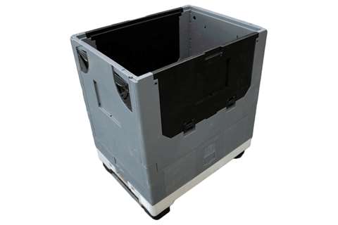 Conteneur dolly 800x600x910mm - pliage + 2 portes pliantes