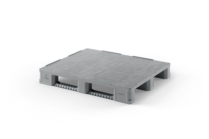 Pallet Solid line - 1200x1000x160mm - closed deck - 3 skids 