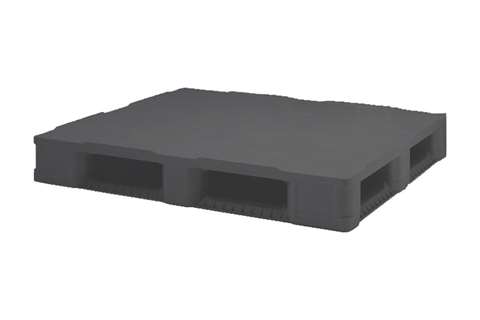 Pool pallet - 1200x1000x160mm - closed deck - 6 skids - recycled