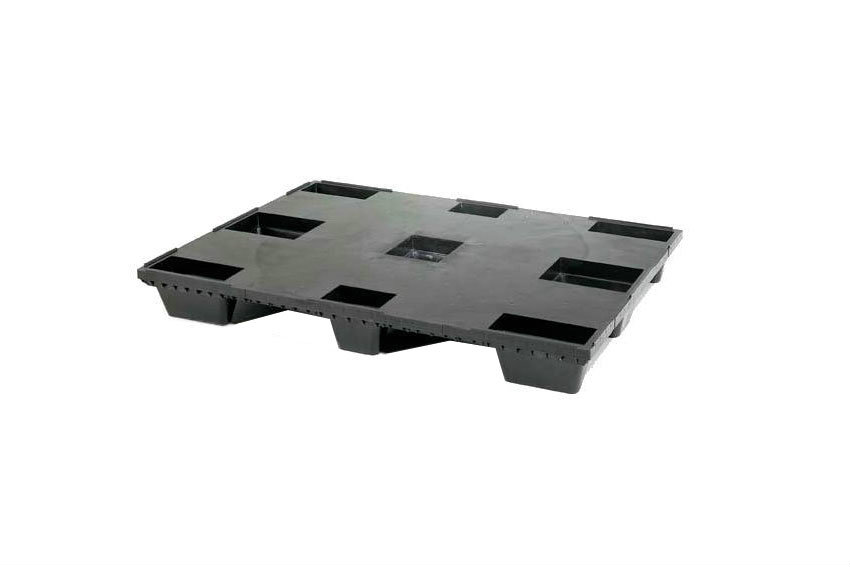 Export pallet - 1200x1000x134 mm - rec - 9 feet - closed deck 