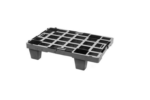 Palette export - 600x400x140 mm - reg - ouvert - 4 pieds
