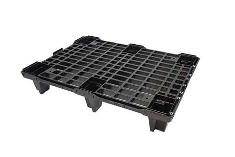 Export pallet - 600x800x130mm - rec - 6 feet - open deck - lightweight
