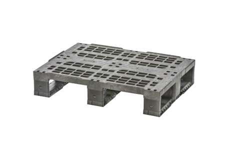 Export pallet - 800x600x160 mm - rec - 3 skids - open deck
