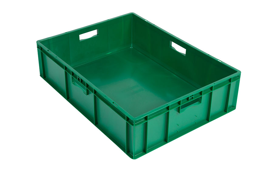 EN Stacking bin Rainbow 82l - 800x600x210mm - closed sides and bottom 