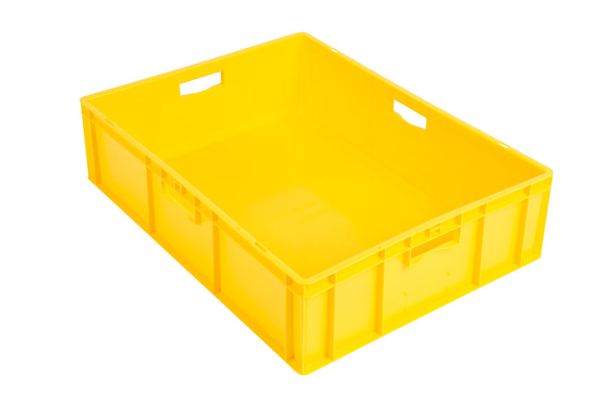 EN Stacking bin Rainbow 82l - 800x600x210mm - closed sides and bottom 