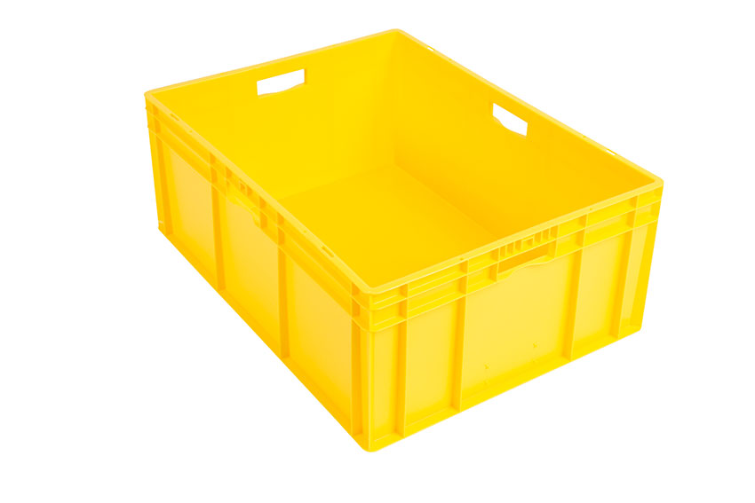 EN Stacking bin Rainbow 127l - 800x600x320mm - closed sides and bottom 