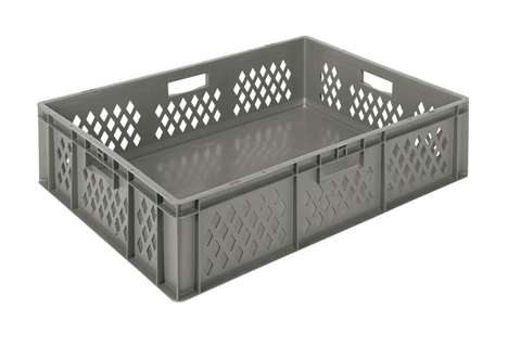 EN Bac gerbable Rainbow 82l - 800x600x210mm - parois perforées et fond fermé