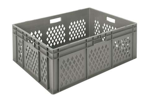 EN Bac gerbable Rainbow 127l - 800x600x320mm - parois perforées et fond fermé