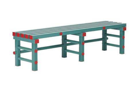 Kunststoffbank aus Kunststoff - 2000x400x450mm