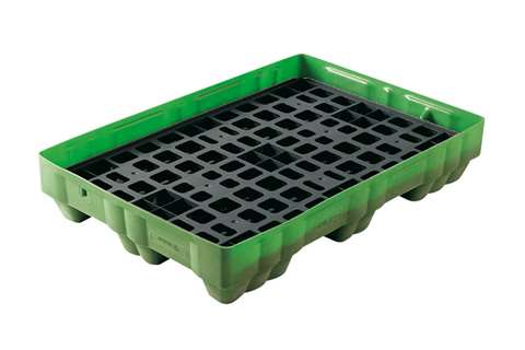Sump pallet with grid
