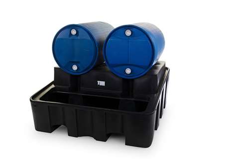 Lekbak - 2 liggende vaten - 450l - 1375x1350x635mm