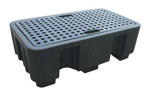 Spillpallet for 2 drums - 250l - with grid - not for DE/AT