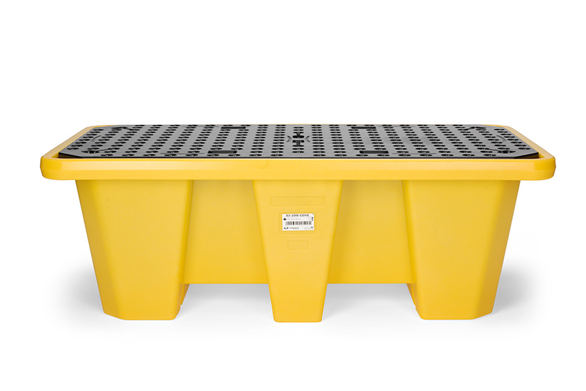 Lekbak met rooster 250l - 2 vaten - 1450x800x505mm - nestbaar - niet voor DE/AT 