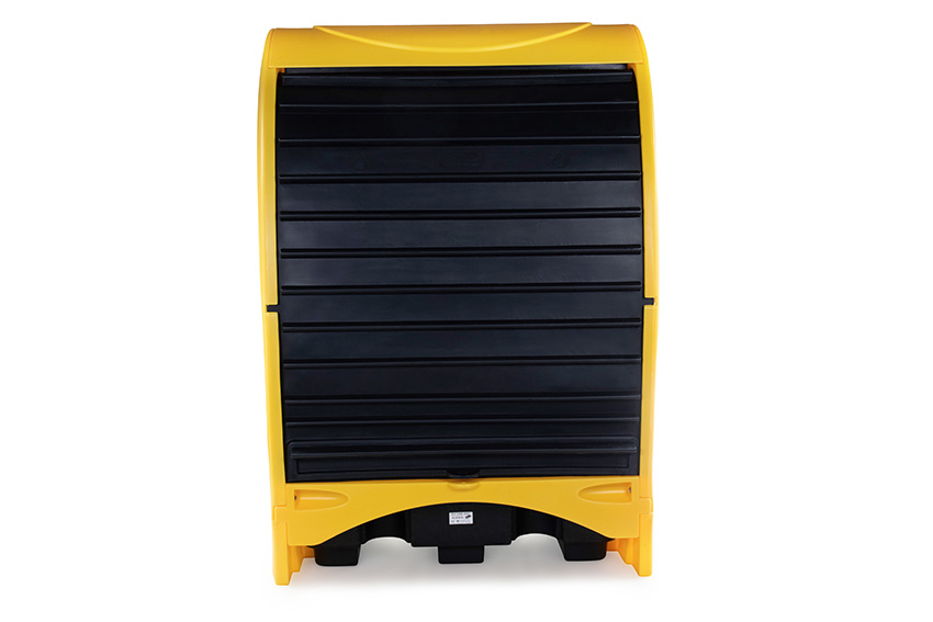 Leak tray wth overhead cover - 2 barrels - 250l - 1565x1095x2110mm 