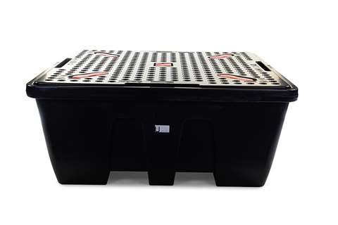 Bac de rétention  pour 1 IBC - 1260 l - avec platforme - emboitable