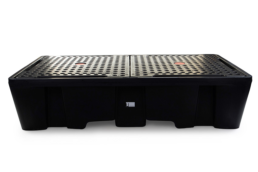 Auffangwanne - 2 IBC Container - 1130l - mit Gitter - Nicht für DE/AT 