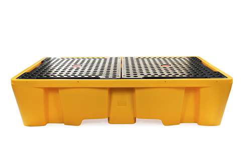 Bac de rétention - 2 conteneurs IBC - 1130l - avec grille - pas pour DE/AT