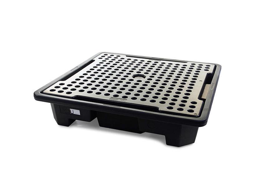 Drip tray with grate - 4 barrels - 220l - 1460x1460x305mm - only for DE/AT 
