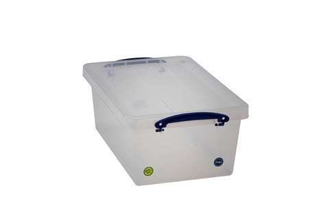 Transparante nestbare verstevigde box 10,2l stapelbaar op bijgeleverde deksel - 350x210x125mm