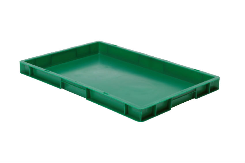 EN Stacking bin Rainbow 9l - 600x400x50mm - closed sides and bottom 