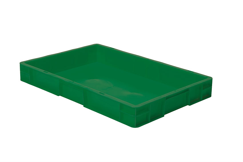 EN Stacking bin Rainbow 14l - 600x400x75mm - closed sides and bottom 