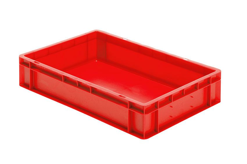 EN Stacking bin Rainbow 22l - 600x400x120mm - closed sides and bottom 