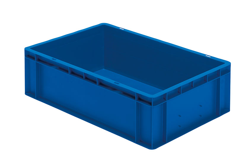 EN Stacking bin Rainbow 33l - 600x400x175mm - closed sides and bottom 