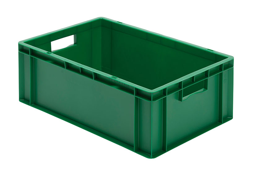 EN Stacking bin Rainbow 40l - 600x400x210mm - closed sides and bottom 