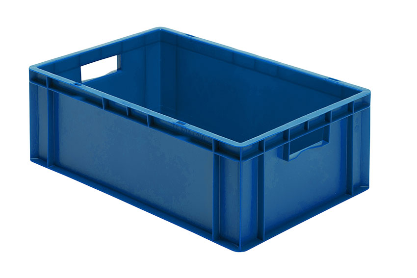EN Stacking bin Rainbow 40l - 600x400x210mm - closed sides and bottom 