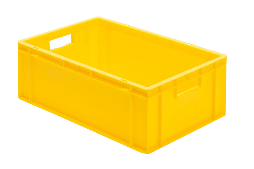 EN Stacking bin Rainbow 40l - 600x400x210mm - closed sides and bottom 
