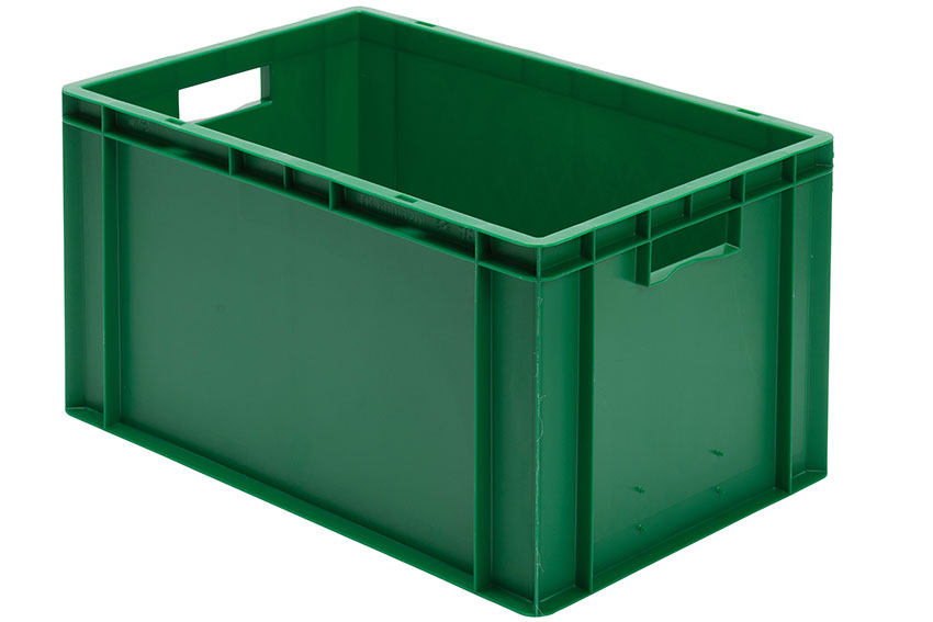 EN Stacking bin Rainbow 61l - 600x400x320mm - closed sides and bottom 