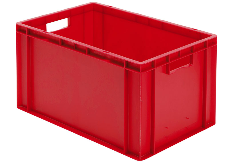 EN Stacking bin Rainbow 61l - 600x400x320mm - closed sides and bottom 
