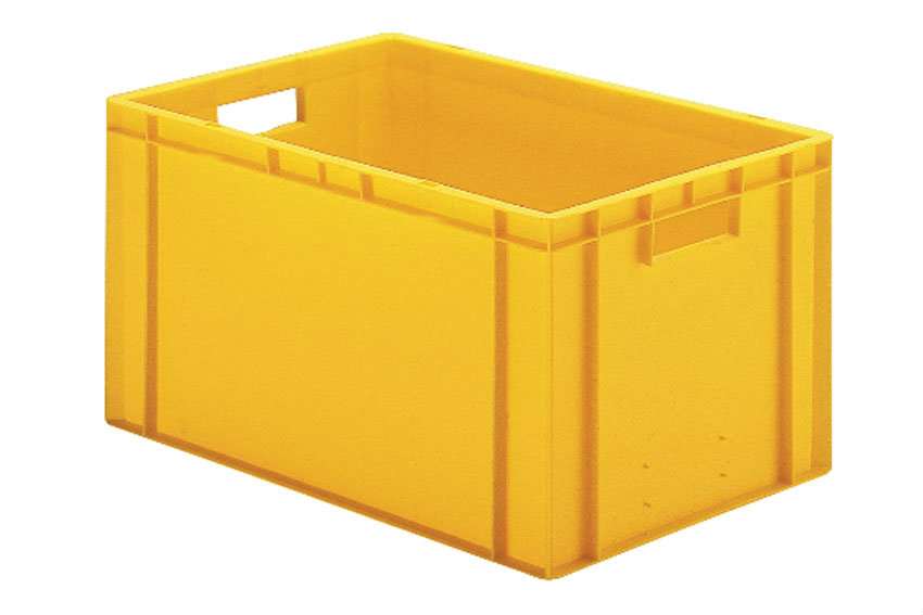 EN Stacking bin Rainbow 61l - 600x400x320mm - closed sides and bottom 