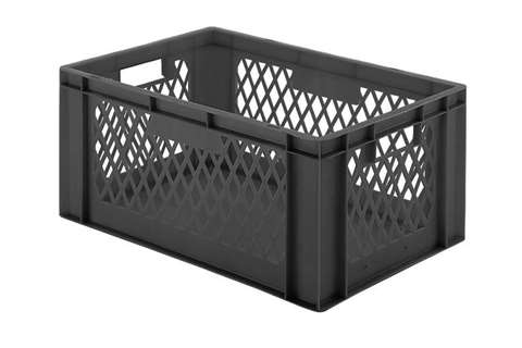 EN Stapelbak Rainbow 51l - 600x400x270mm - gesloten bodem en geperforeerde wanden