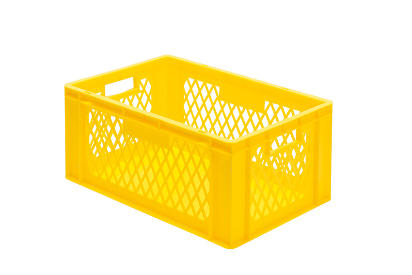 EN Bac gerbable Rainbow 51l - 600x400x270mm - parois perforées et fond fermés 