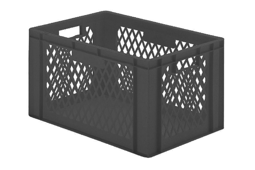 EN Bac gerbable Rainbow 61l - 600x400x320mm - parois perforées et fond fermés 