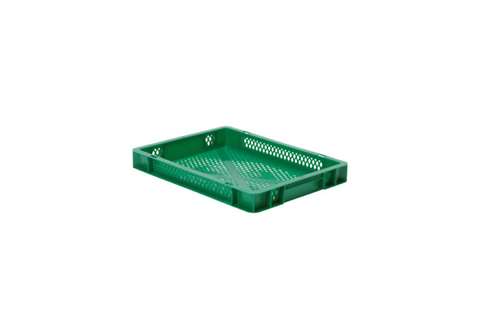 EN Stacking bin Rainbow 4,5l - 400x300x50mm - perforated sides and bottom