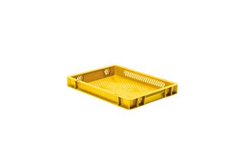 EN Stacking bin Rainbow 4,5l - 400x300x50mm - perforated sides and bottom