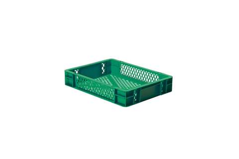 EN Stacking bin Rainbow 7l - 400x300x75mm - perforated sides and bottom