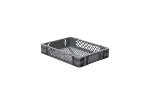EN Stacking bin Rainbow 7l - 400x300x75mm - perforated sides and bottom