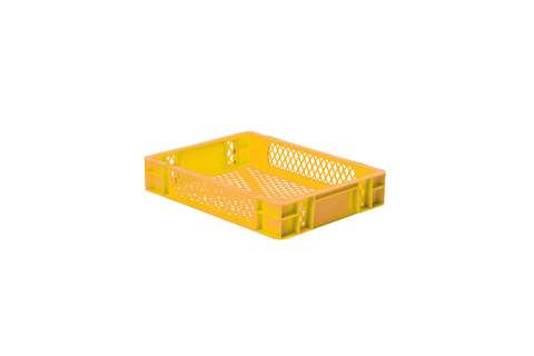 EN Stacking bin Rainbow 7l - 400x300x75mm - perforated sides and bottom